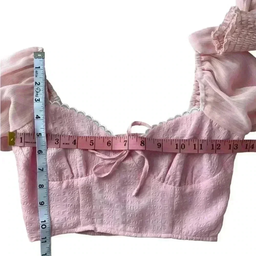HELLO MOLLY PRETTY IN PINK CROP TOP PINK